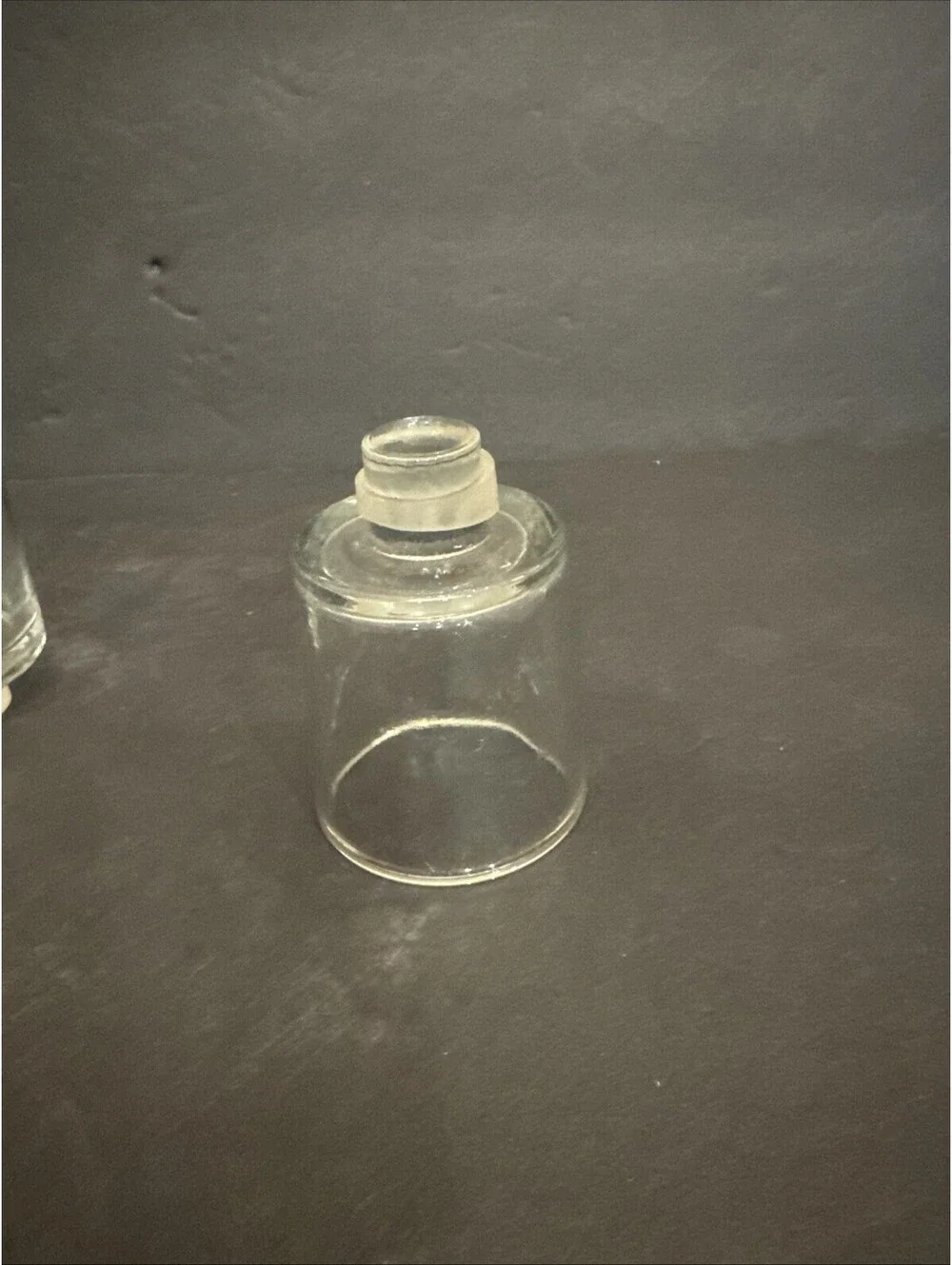 Vintage Pair Of Votive Candle Holder Clear With  Peg